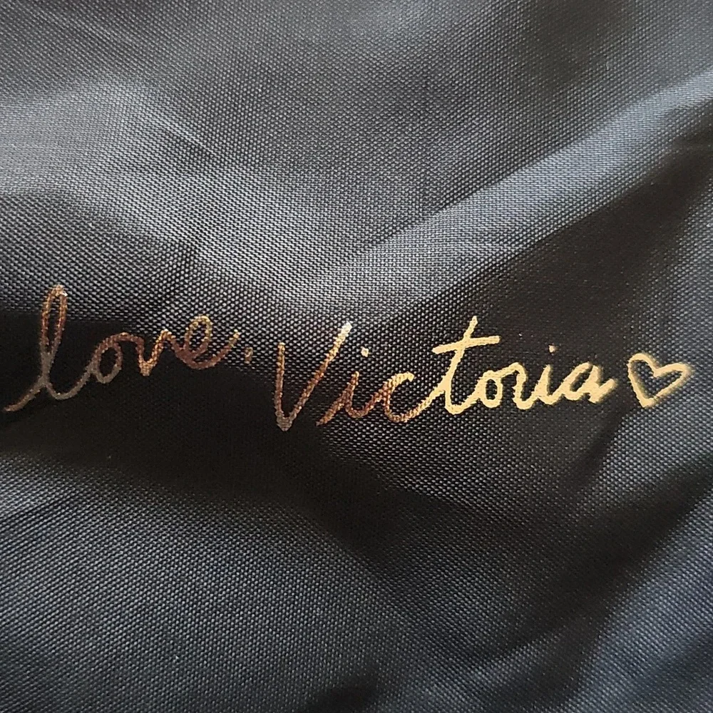 Victoria's Secret Bling Large Open Stripe Sequined Carryall Weekend Tote Handbag